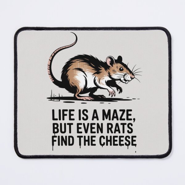 Item preview, Banksy Rat - Life is a maze, but even rats find the cheese designed and sold by 123ks.