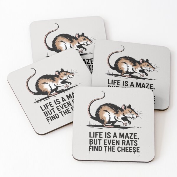 Item preview, Banksy Rat - Life is a maze, but even rats find the cheese designed and sold by 123ks.