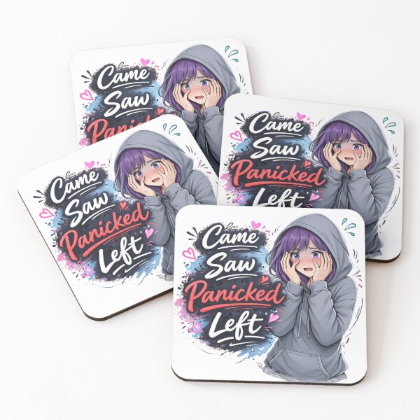 Item preview, Came Saw Panicked Left Anime Girl Introvert Meme designed and sold by DailyStruggleCo.