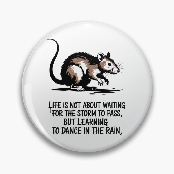 Item preview, Banksy Rat - Life is not about waiting for the storm to pass, but learning to dance in the rain designed and sold by 123ks.