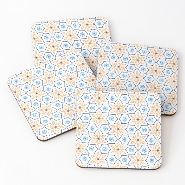 Item preview, Vintage Blue and Yellow Azulejo Tile Pattern designed and sold by Nicha Studio.