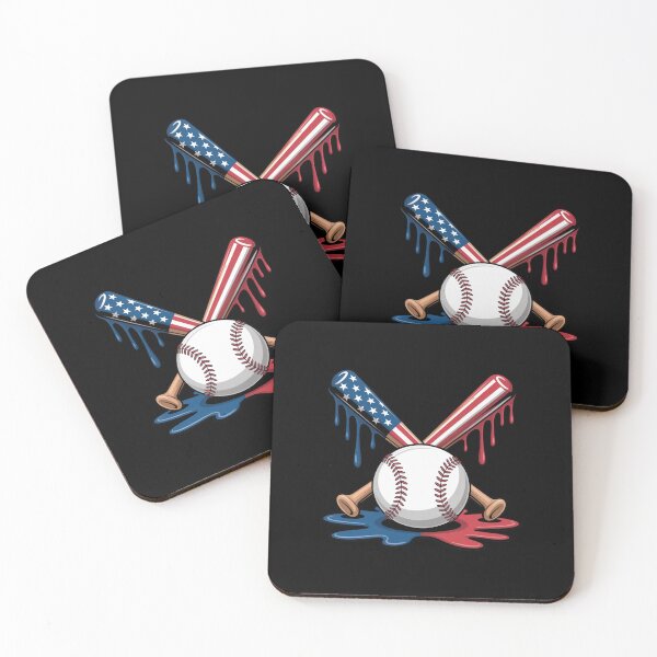 Item preview, Baseball Drip American Flag for Boys Kids Youth 4th of July designed and sold by TyraYoung.