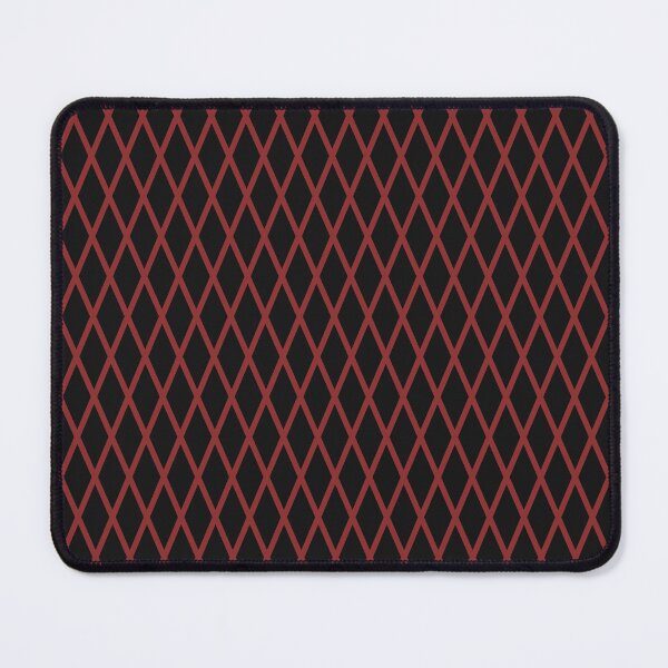 Item preview, Black And Brick Red Lattice Pattern designed and sold by pattern-archive.