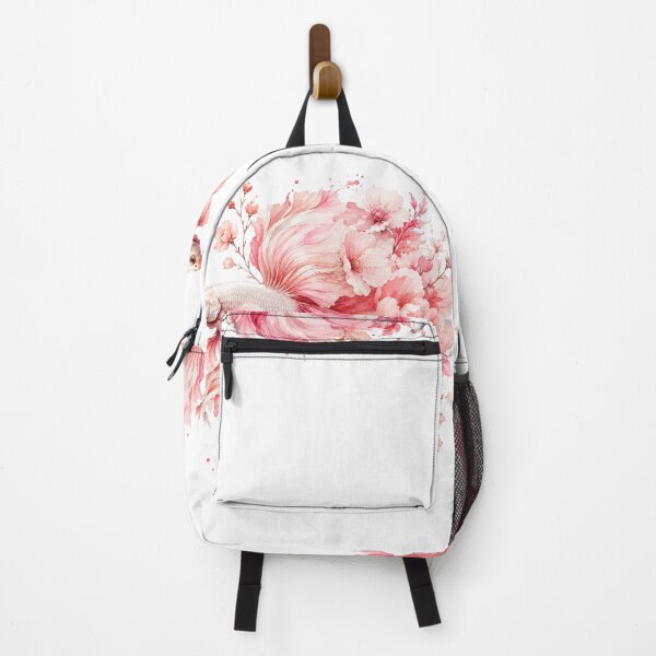 Item preview, Pink Betta Fish Watercolor, Floral Cherry Blossom Siamese Fighting Fish Art designed and sold by Panom Suavichien.