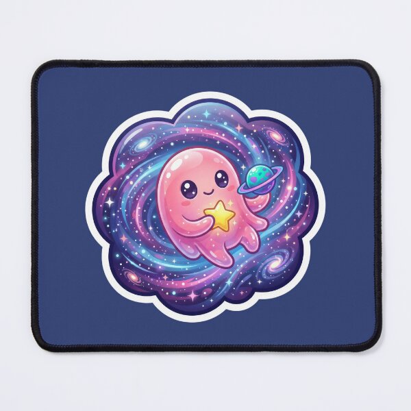 Item preview, Cute Kawaii Space Alien in Galaxy Nebula designed and sold by Lamlamiu.
