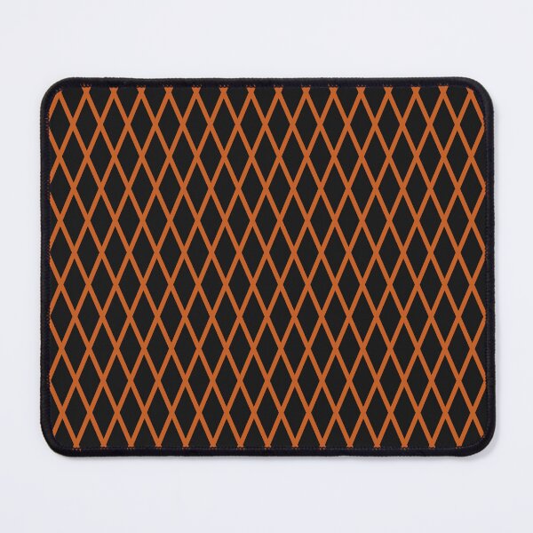 Item preview, Black And Burnt Orange Lattice Pattern designed and sold by pattern-archive.