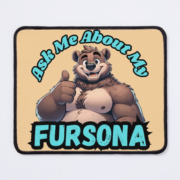 Item preview, Ask Me About My Bear Fursona designed and sold by BlueBullBazaar.