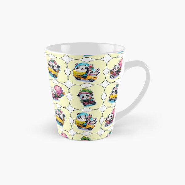 Item preview, Adorable Kawaii Pandas Riding Scooters and Bikes designed and sold by Madhav Creations Studio.