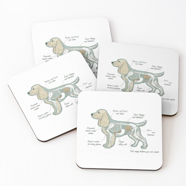 Item preview, Cocker Spaniel Anatomy - Funny Cocker Spaniel Mom Gift designed and sold by Petensity.