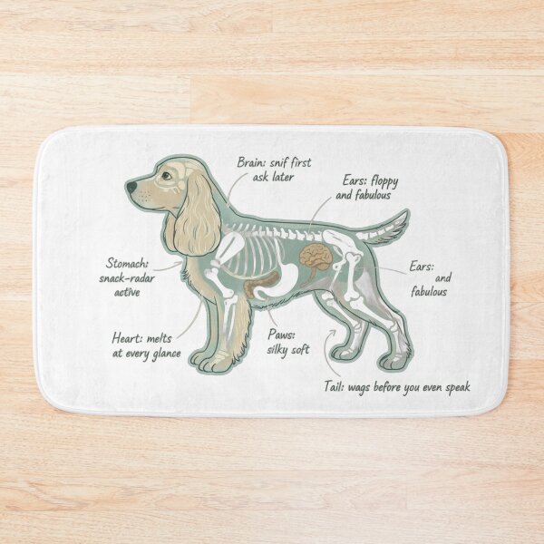 Item preview, Cocker Spaniel Anatomy - Funny Cocker Spaniel Mom Gift designed and sold by Petensity.