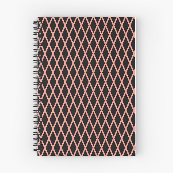 Item preview, Black And Coral Lattice Pattern designed and sold by pattern-archive.
