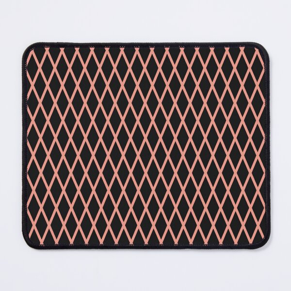 Item preview, Black And Coral Lattice Pattern designed and sold by pattern-archive.