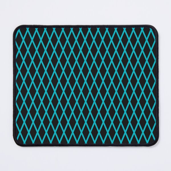 Item preview, Black And Cyan Lattice Pattern designed and sold by pattern-archive.