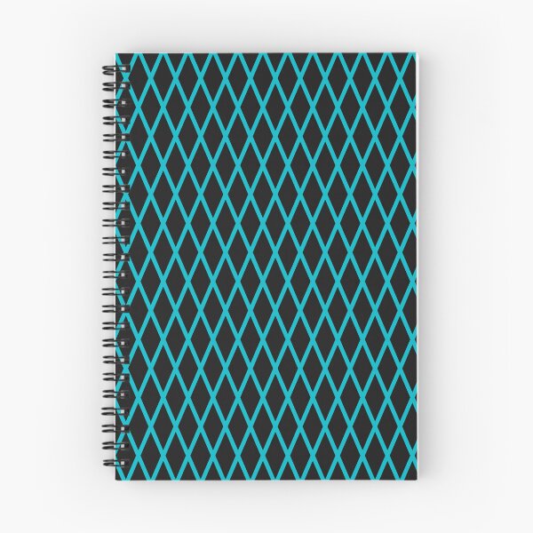 Item preview, Black And Cyan Lattice Pattern designed and sold by pattern-archive.