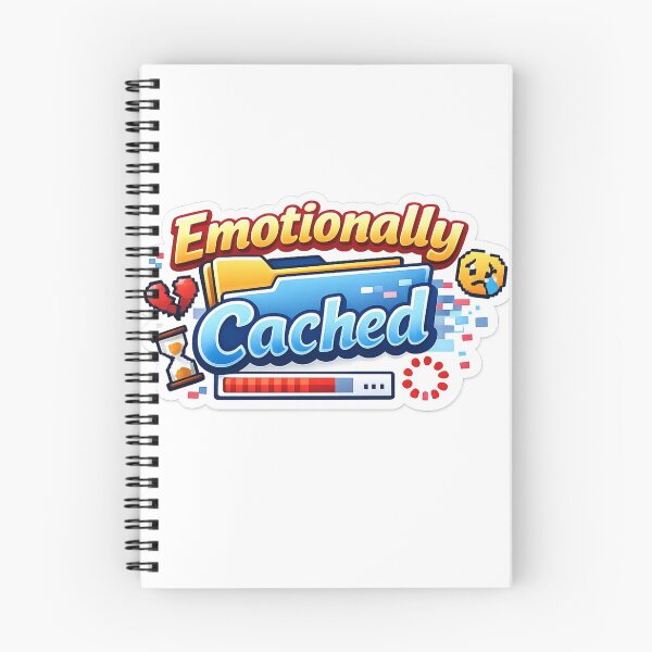 Item preview, Emotionally Cached Tech Humor Sticker designed and sold by BrightMindPrint.