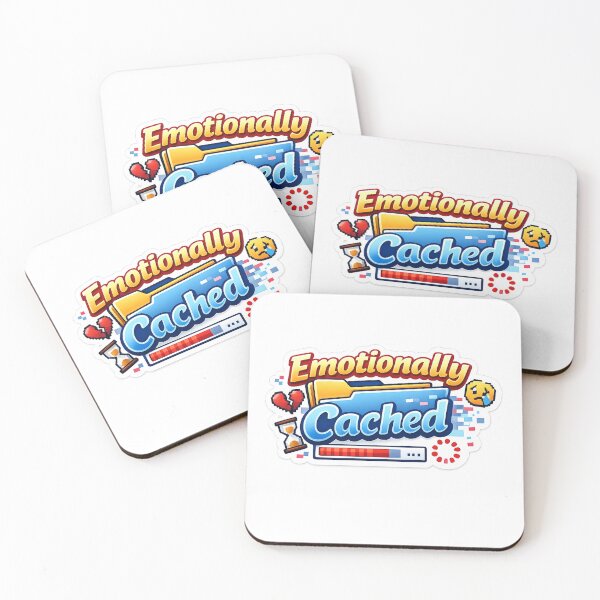 Item preview, Emotionally Cached Tech Humor Sticker designed and sold by BrightMindPrint.