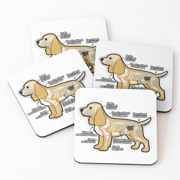 Item preview, Cocker Spaniel Anatomy - Funny Cocker Spaniel Mom Gift designed and sold by Petensity.