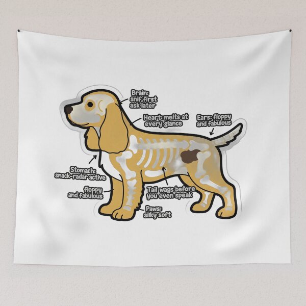 Item preview, Cocker Spaniel Anatomy - Funny Cocker Spaniel Mom Gift designed and sold by Petensity.