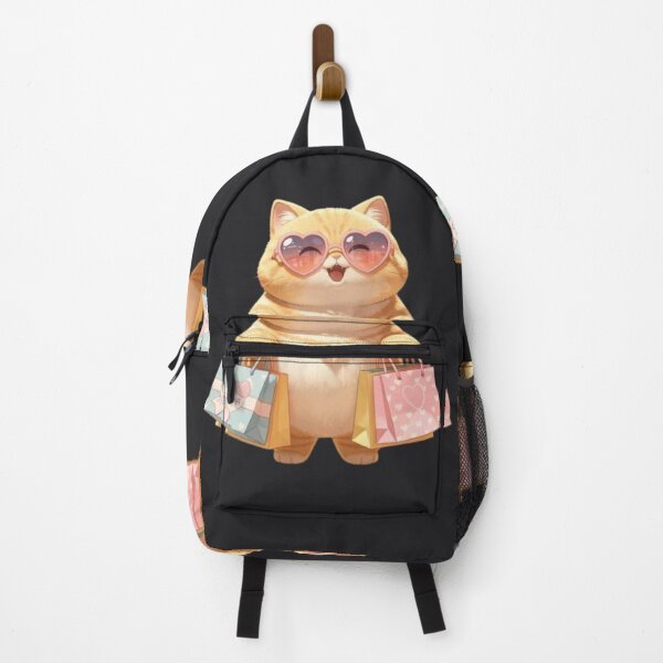 Item preview, Cute Ginger Shopping Cat Kawaii   designed and sold by Moody Vibes Studio.