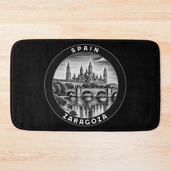 Item preview, Zaragoza Spain Linocut Style  designed and sold by Thistle-TShop.