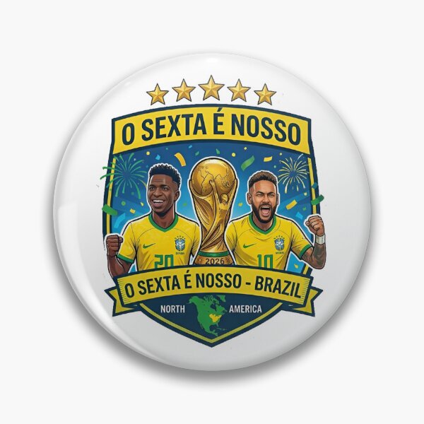 Item preview, Brazil Football O Sexta E Nosso Neymar and Vini Jr | Brazil Football Fan Art designed and sold by iamamiraj.