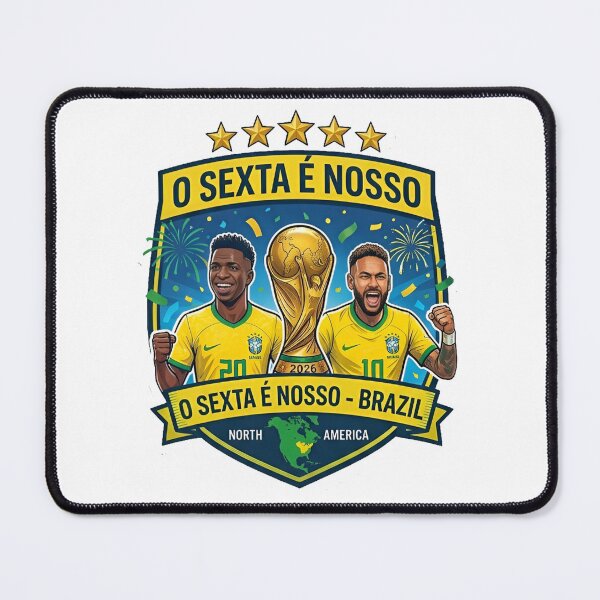 Item preview, Brazil Football O Sexta E Nosso Neymar and Vini Jr | Brazil Football Fan Art designed and sold by Your Favorite Store.