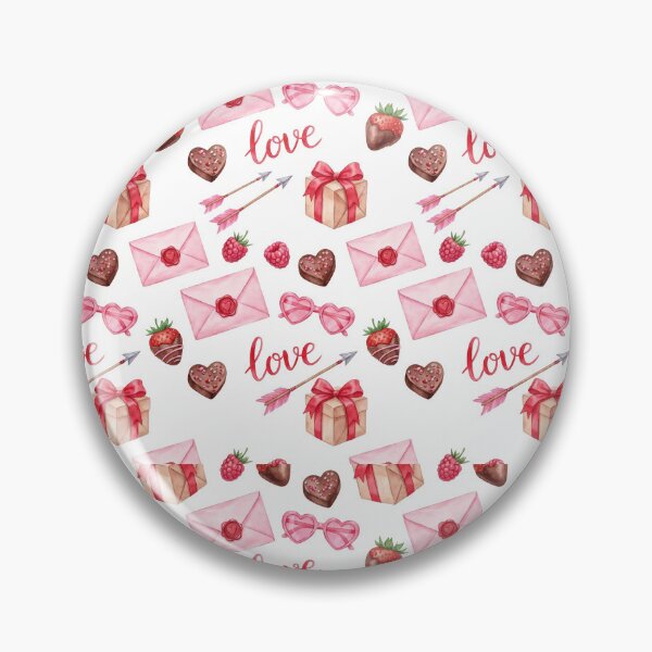 Item preview, Watercolor Valentines Day Love Letter - Cute Coquette Heart Pattern designed and sold by FlatInkStudio.