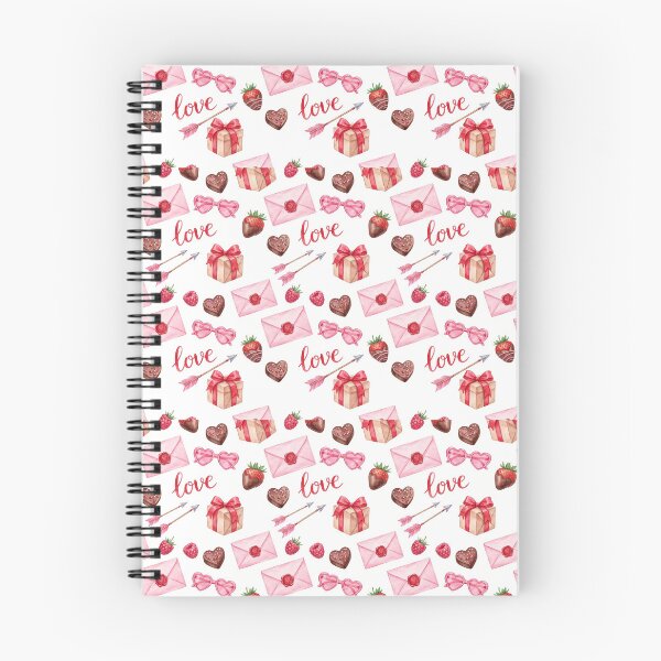 Item preview, Watercolor Valentines Day Love Letter - Cute Coquette Heart Pattern designed and sold by FlatInkStudio.