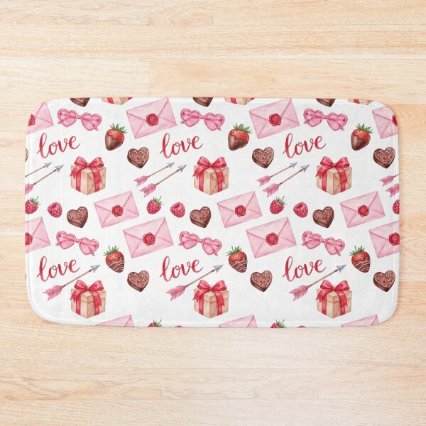 Item preview, Watercolor Valentines Day Love Letter - Cute Coquette Heart Pattern designed and sold by FlatInkStudio.