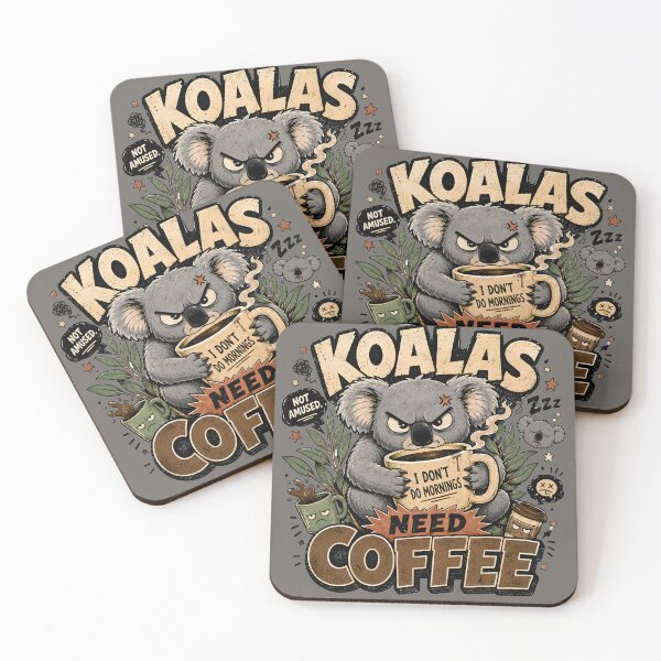 Item preview, Koala Anti-Morning Vintage designed and sold by Fab-Haven.