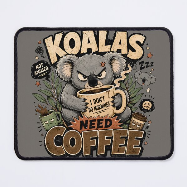 Item preview, Koala Anti-Morning Vintage designed and sold by Fab-Haven.