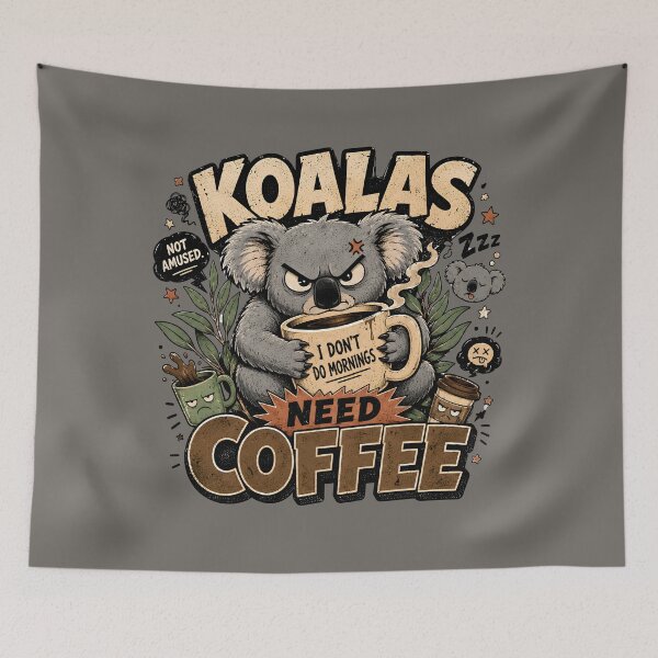 Item preview, Koala Anti-Morning Vintage designed and sold by Fab-Haven.