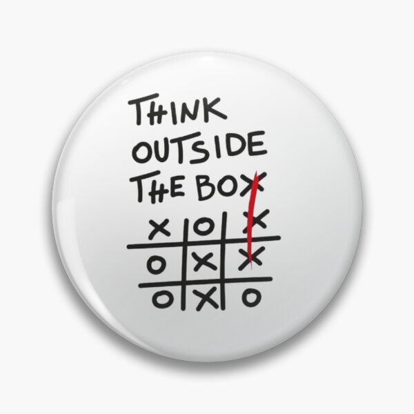 Item preview, Think Outside The Box Tic Tac Toe Creative Art designed and sold by gokhanuzen.