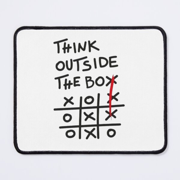 Item preview, Think Outside The Box Tic Tac Toe Creative Art designed and sold by gokhanuzen.