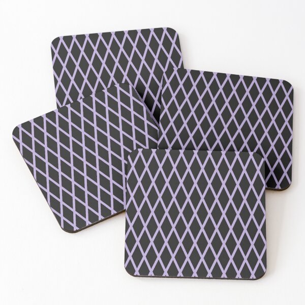 Item preview, Black And Lilac Lattice Pattern designed and sold by pattern-archive.