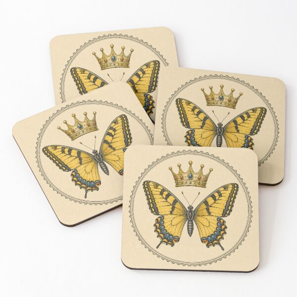 Item preview, Yellow Butterfly Stamp Illustration designed and sold by Soul Garden Studio.