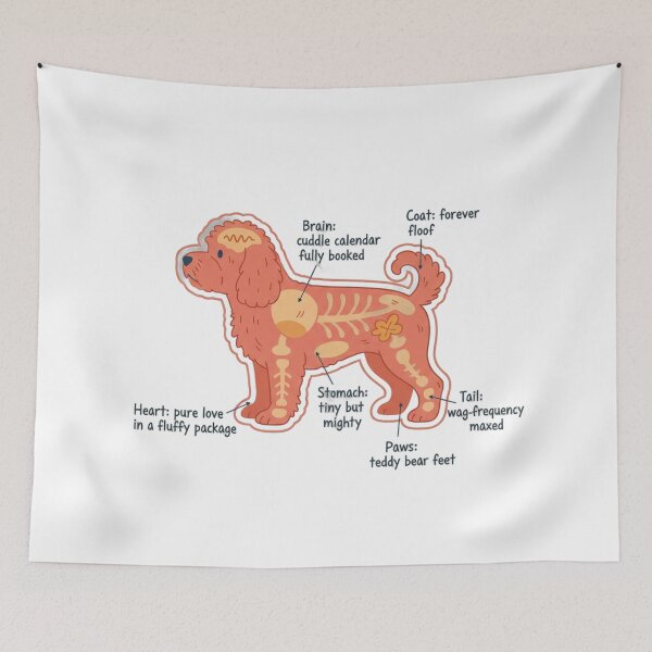 Item preview, Cavapoo Anatomy - Funny Cavapoo Mom Dad Owner Gift designed and sold by Petensity.