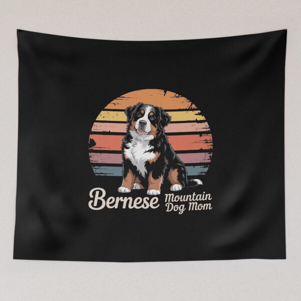Item preview, Bernese Mountain Dog Mom Vintage Sunset designed and sold by YounexxART.