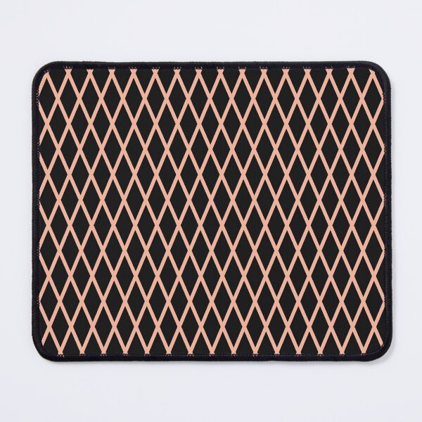 Item preview, Black And Peach Lattice Pattern designed and sold by pattern-archive.