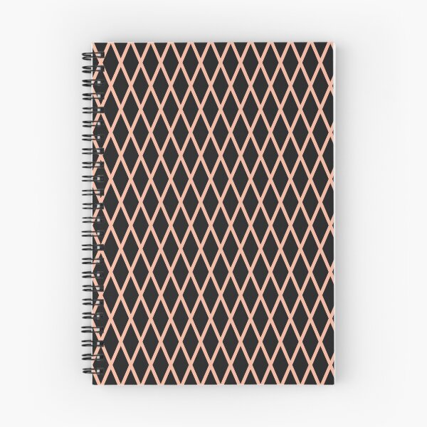 Item preview, Black And Peach Lattice Pattern designed and sold by pattern-archive.
