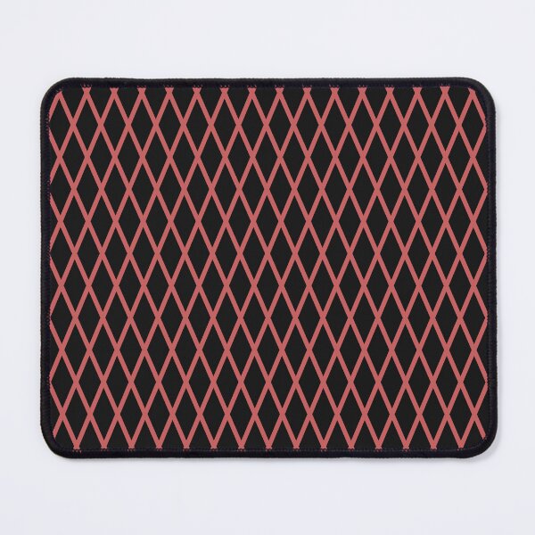 Item preview, Black And Pastel Red Lattice Pattern designed and sold by pattern-archive.
