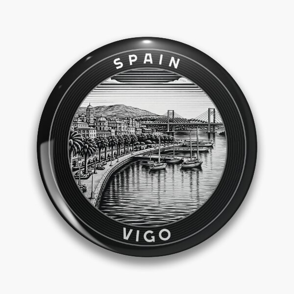 Item preview, Vigo Spain Linocut Style  designed and sold by Thistle-TShop.