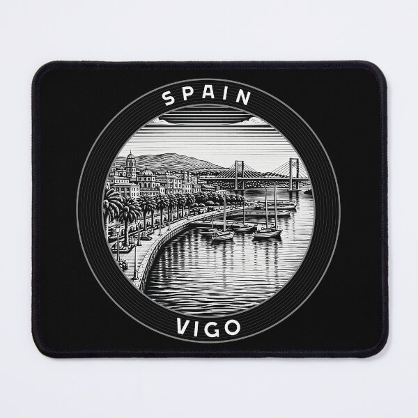 Item preview, Vigo Spain Linocut Style  designed and sold by Thistle-TShop.