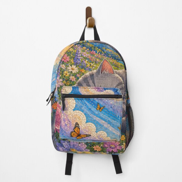 Item preview, Cute Gray Cat Sleeping Peacefully in a Flower Field designed and sold by Mindworx21.