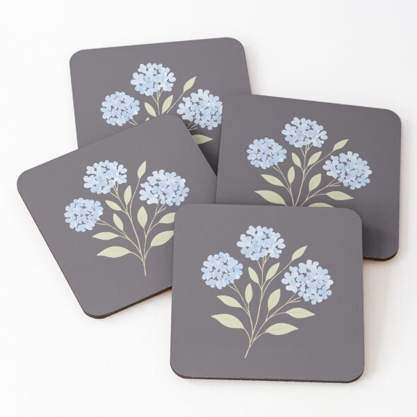 Item preview, Blue hydrangea watercolor painting designed and sold by uunaa.