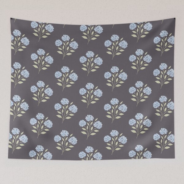 Item preview, Blue hydrangea watercolor painting designed and sold by uunaa.