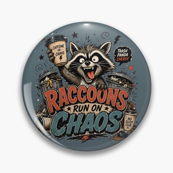 Item preview, Raccoon Chaos Caffeine designed and sold by Fab-Haven.