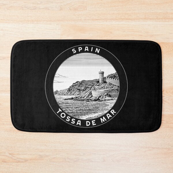 Item preview, Tossa de Mar Spain Linocut Style  designed and sold by Thistle-TShop.