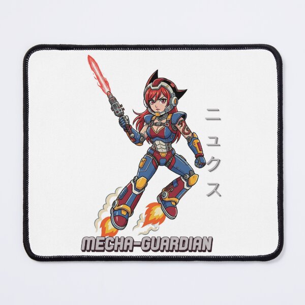 Item preview, Mecha Guardian Nyx Retro Sci-Fi Anime Girl designed and sold by Ahmed-G-Designs.