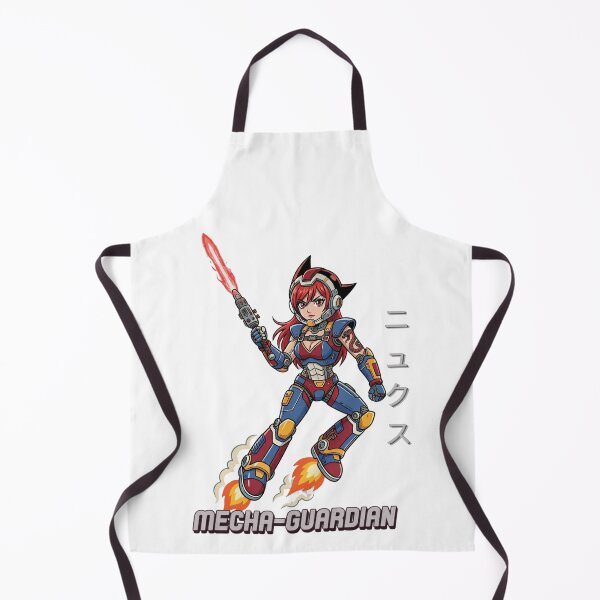 Item preview, Mecha Guardian Nyx Retro Sci-Fi Anime Girl designed and sold by Ahmed-G-Designs.